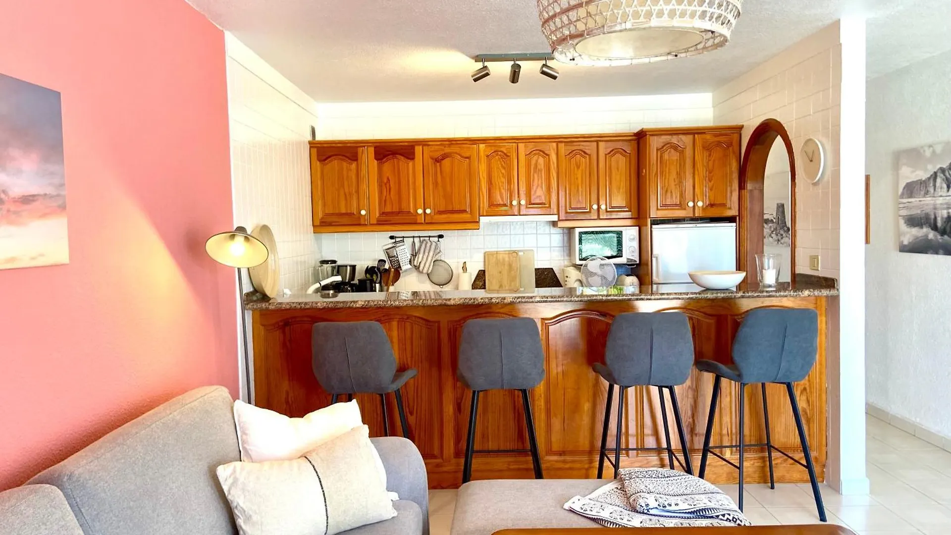 Apartment With Pool And Sea View Acantilado de los Gigantes 0*,